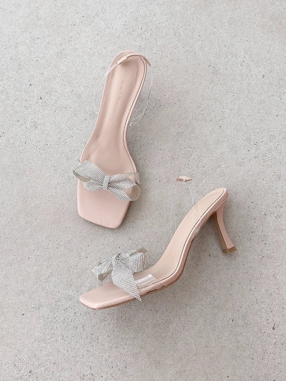 Billini Jasmina Rhinestone Bow Heels